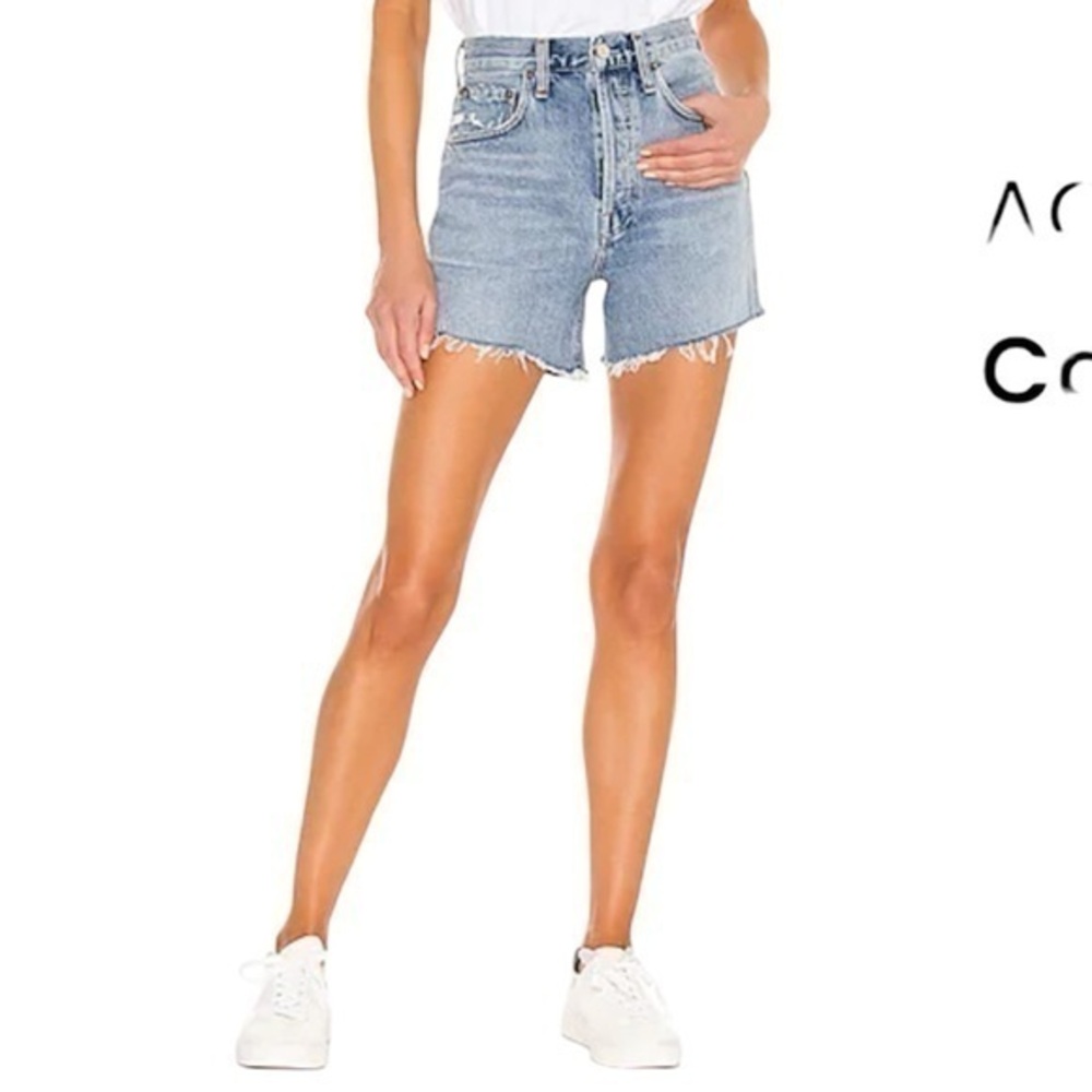 Agolde Riley Highrise Denim Shorts